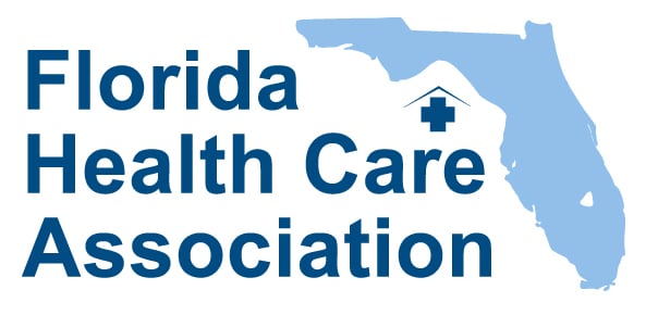 Florida health care association logo.