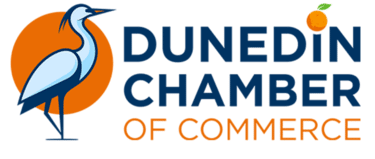 Dunedin chamber of commerce logo.