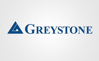 The Senior living care greystone logo on a white background.