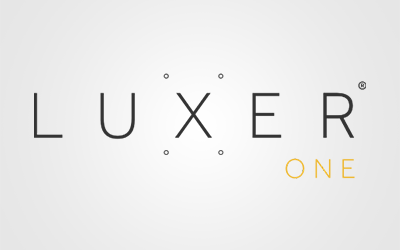 The senior living care logo for luxer one.