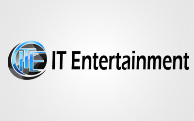 Logo with blue and black circular design containing the letters "ITE" next to the text "IT Entertainment," representing senior living at St. Mark Village, displayed on a light gray background.